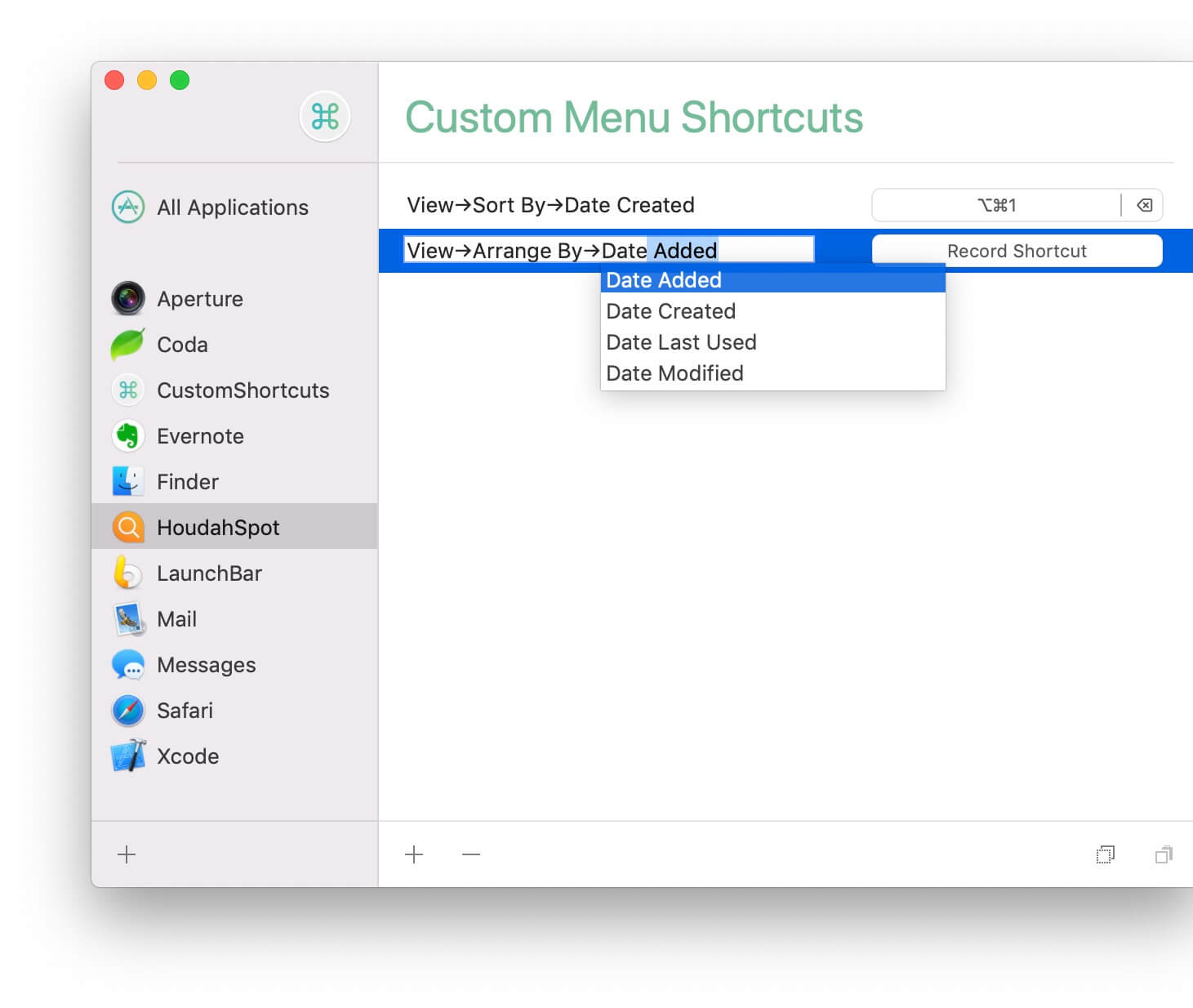 Screenshot: Find files using on Mac